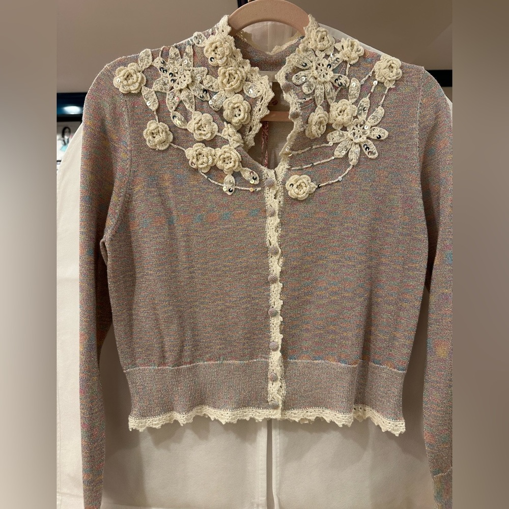 LoveShackFancy Melon Cardigan